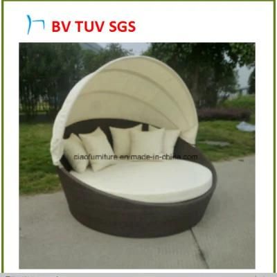 UV Proof Garden Furniture Rattan Sunbed