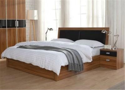 European Style Modern Simple Bedroom Furniture Wooden Bed