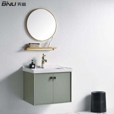 European Style with Washbasin Toilet Furniture Plywood Classic Bathroom Vanity Cabinet