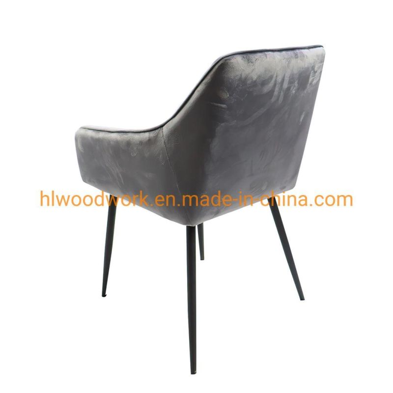 European Design Dining Room Furniture with Metal Leg Ergonomic Home Furniture Chair Metal Hotel Home Restaurant Modern Furniture Dining Chair