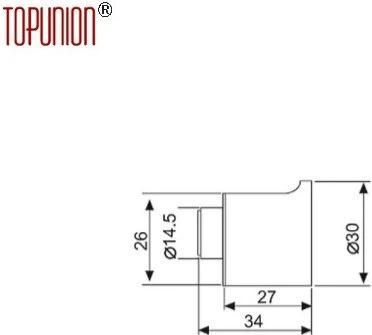 Elegant Design Full Finishing Brass Thumb Turn Knob Turn (CH003)