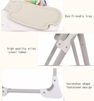 Pupular European Standard Baby High Chair Multifunction Kids Dining Baby Feeding Chair