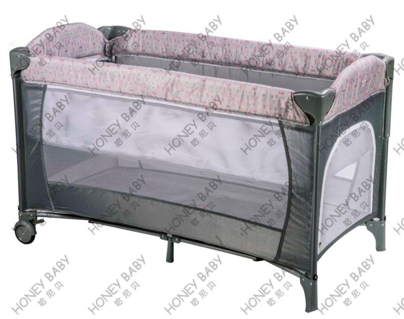 Factory Price Baby Bed Foldable Baby Crib Portable Baby Traveling Bed Infant Cot Comfortable and Safe