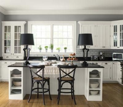 Hot Sale White Rustic Style Shaker Factory Supply Free Design Customized Farmhouse Kitchen Cabinets