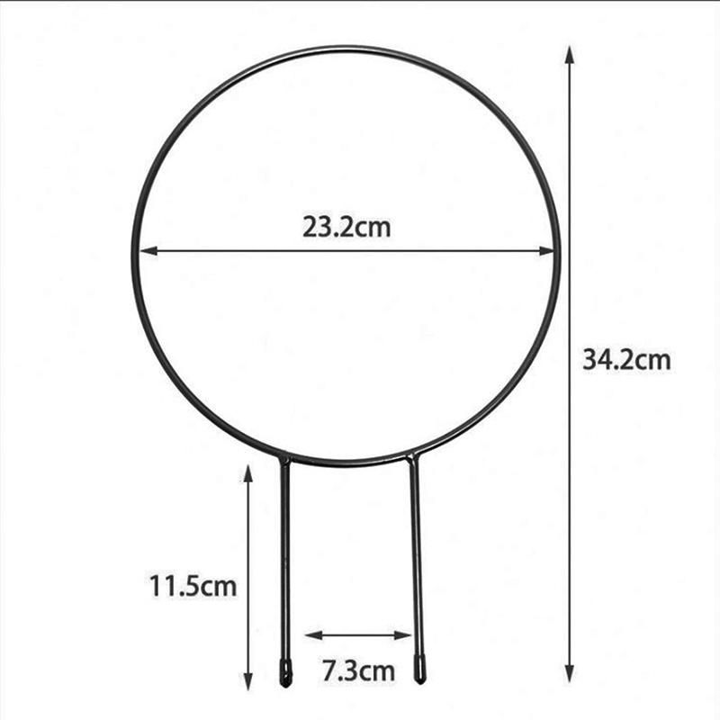 Garden Trellis Climbing Plant Support Stake Circle Round Shape Stand Frame Vine Rack for Mini Indoor Plants Flowers Vegetables