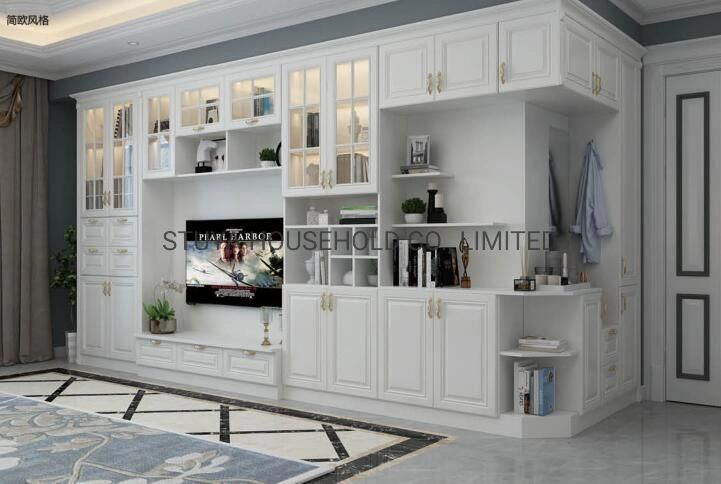 Modern Design Foshan Factory Austere European Style White Color Kitchen Furniture Kitchen Cabinet