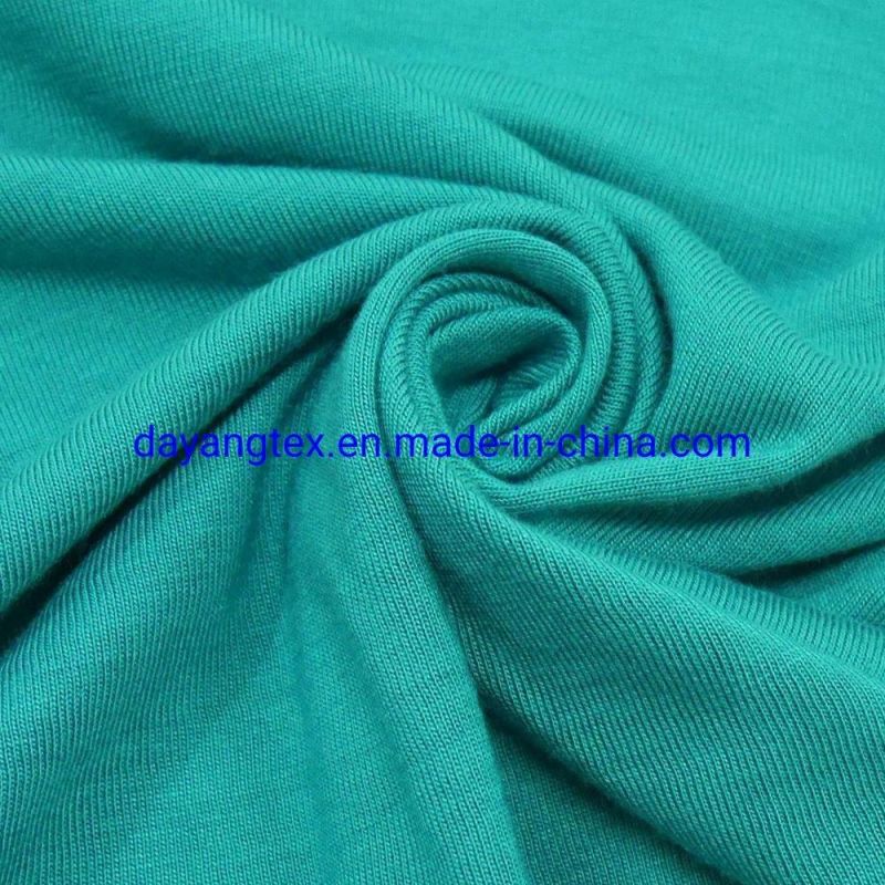 Crease Resistance Flame Retardant Knitted Single Jersey Fabric with Oeko Tex 100