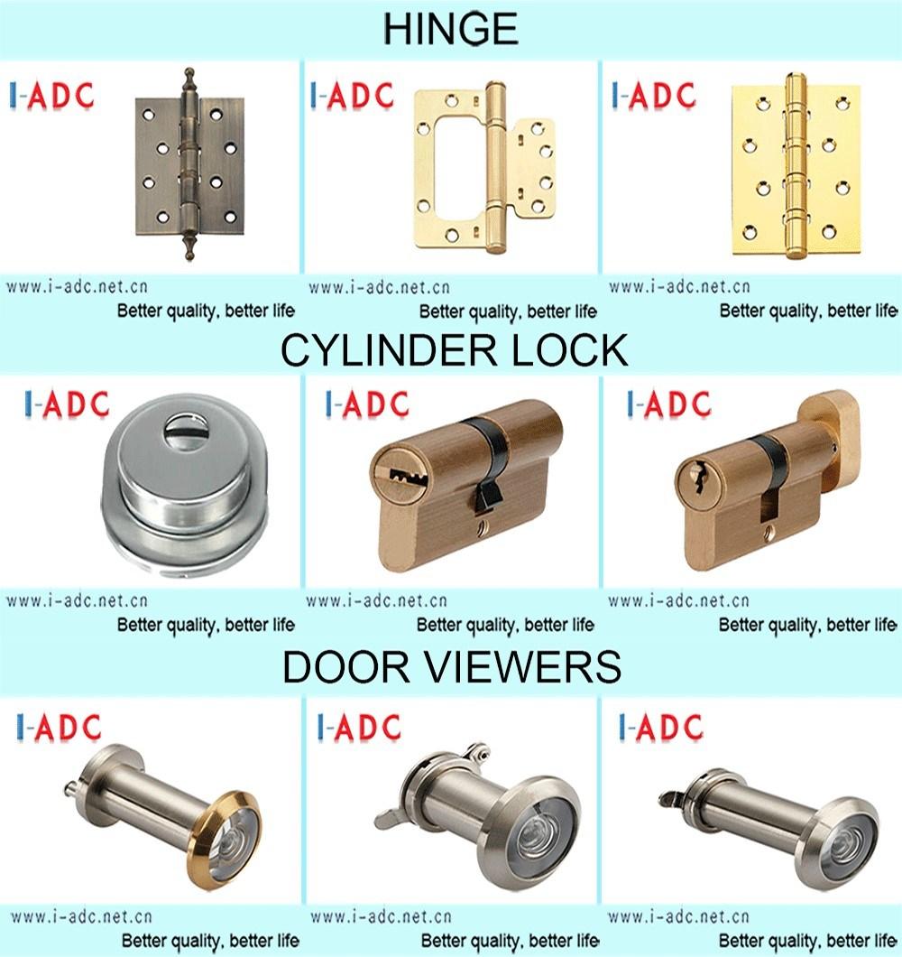 Modern Zamak/Zinc Alloy/Aluminum Alloy Door Handle with Round Rosette Mortise Door Lock