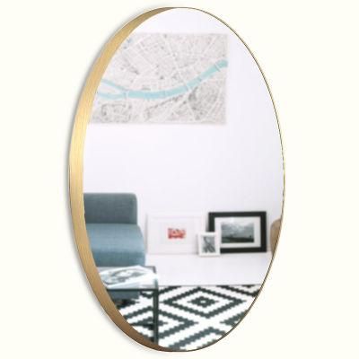 Nordic Home Decorative Furniture White Metal Circle Mirrors for Sale