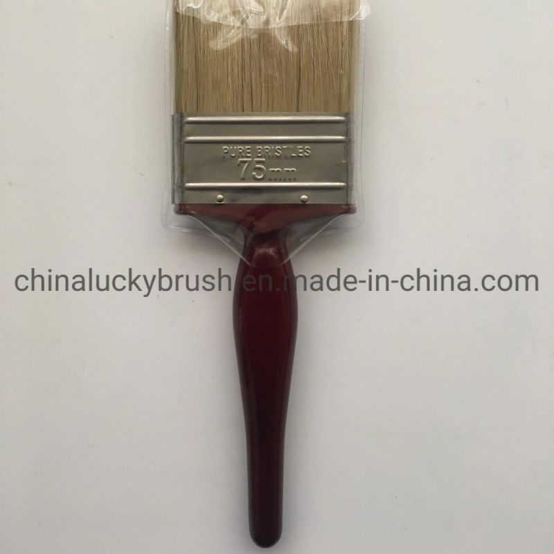 3inch White Pure Bristle Paint Brush (YY-MJB03)