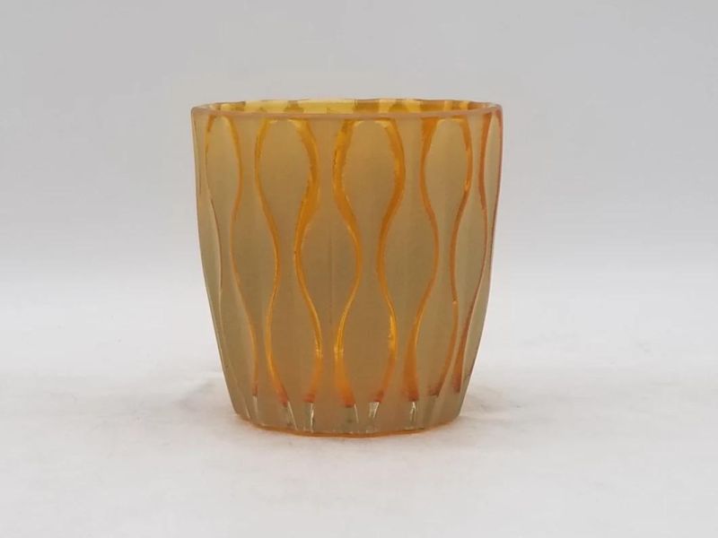 Frosted Candle Holder with Various Color and Various Pattern