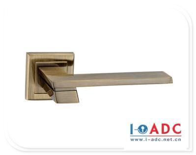 Modern Design Zinc Alloy Black Luxury Lever Door Handle Interior Door Handle Lock
