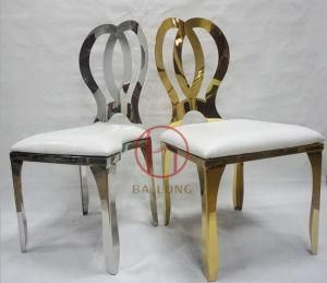 Gold Stainless Steel Titanium Butterfly Dining Room Chair