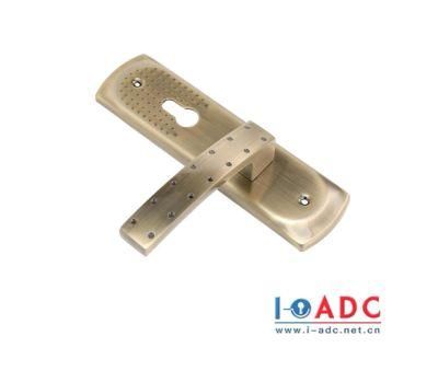 with Aluminum Handle Door Handle on Plate Privacy Lever Handle Lock