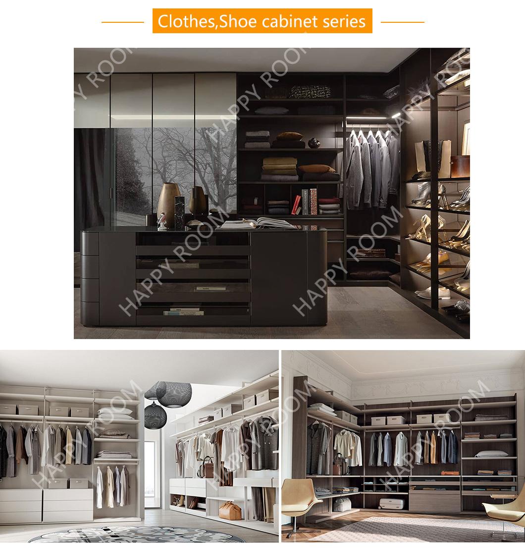 2021 Happyroom Furniture Customized Color Aluminium Wardrobe Extrusion Manufacturer Aluminum Furniture
