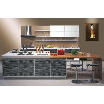 MDF Kitchen Cabinet China Factory Customized Wooden Furniture Modern Kitchen Cabinet
