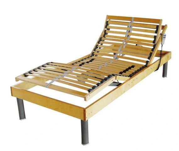 Home Furniture American Bedroom Furniture Popular European Style Birch Wood Slat Adjustable Bed