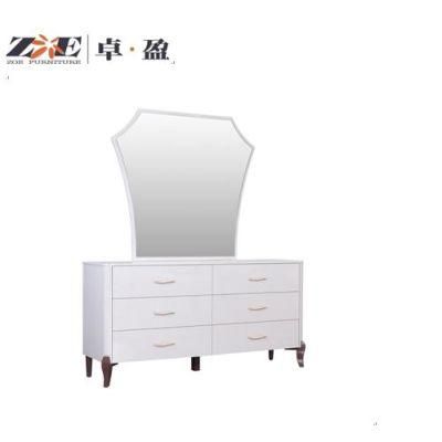 Modern Home Furniture European Style Luxury Factory Wholesale Wooden Painting Bedroom Furniture Dressing Table