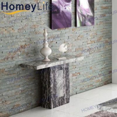 European Rectangular Marble Console Table for Home Furniture