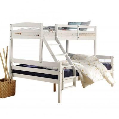 K1531 European Style Solid Wood Bunk Bed for 3 Children