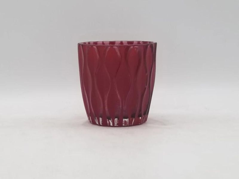 Frosted Candle Holder with Various Color and Various Pattern