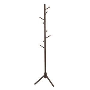 European Bamboo Free Standing Hangers Clothes Tree Home Coat Rack with Living Room Bedroom