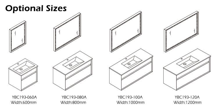 MDF Ceramics Goldea Hangzhou Vanity Vanities Furniture Wooden Bathroom with High Quality