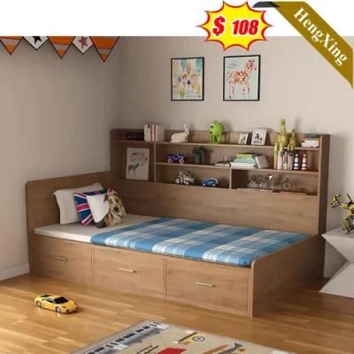 China Wholesale Home Hotel Bedroom Furniture Set MDF Wooden Double King Bed Wall Sofa Bed Children Kids Bed (UL-20BC173)