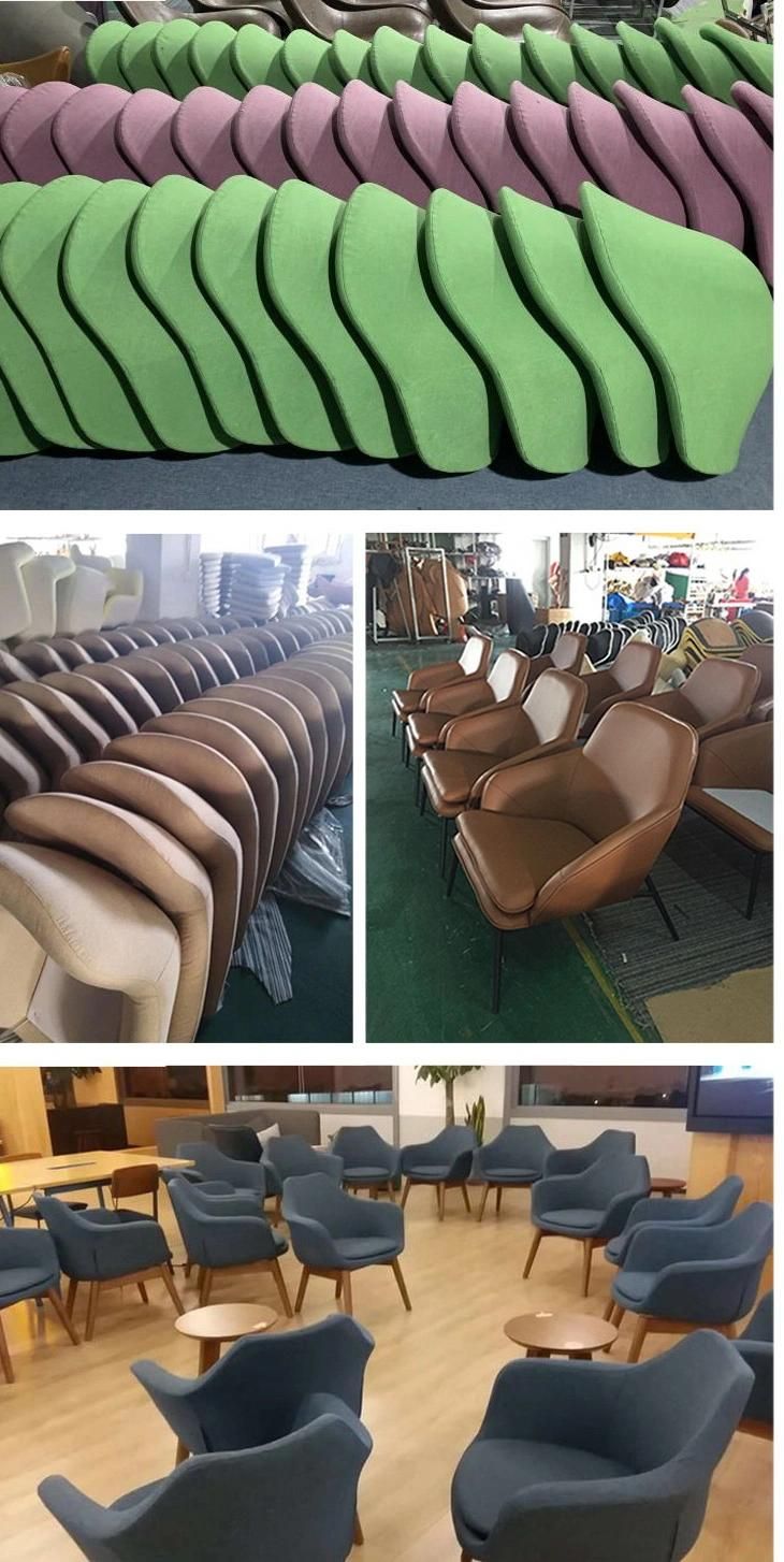 Foshan Furniture Factory Luxury High Back Rotary Leather Lounge
