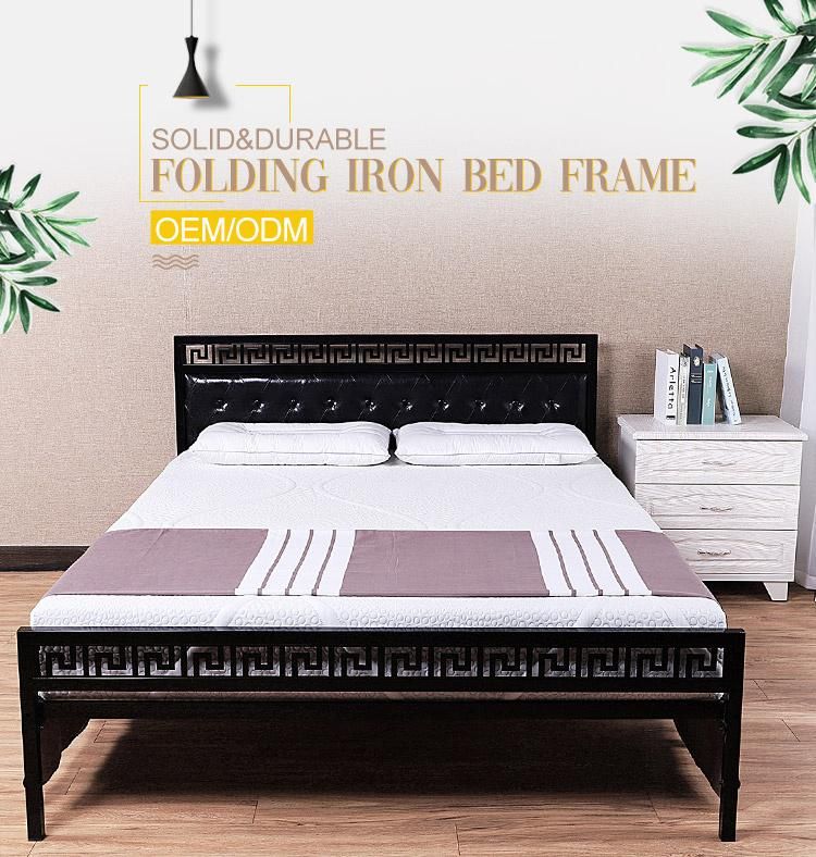 Veitop 2020 Easy Install Bedroom Furniture Metal Iron Frame Beds