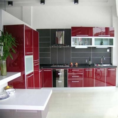 Best Price Simple Design Kitchen Cabinet with Island Set