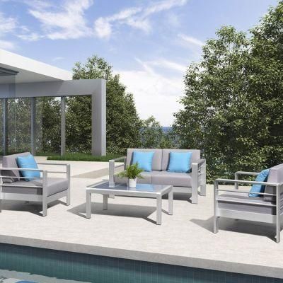 Leisure Outdoor Furniture Aluminum Garden Lounge Sofa Set with Coffee Table