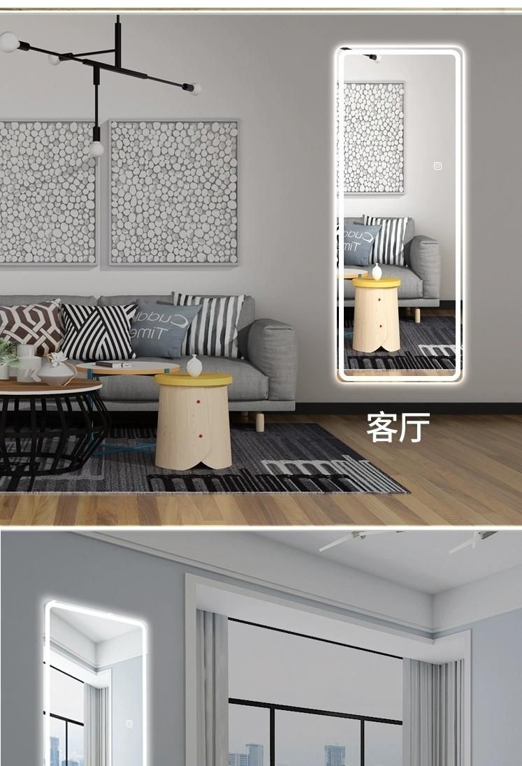 Glass Furniture Modern European-Style LED Decorative Dressing Frameless Cloud Type Bathroom Mirrors