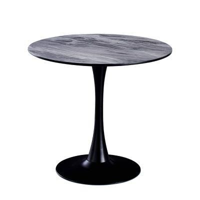 European Style Modern Marble Tulip Table Marble Round Dining Table for Cafe