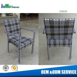 Outdoor Wicker Furniture Stackable Colorful Rattan Chair (JMK80)