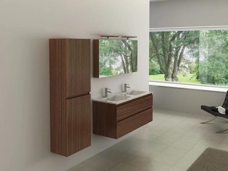 2022 European Luxury Bathroom Vanity Furniture with Ceramic Sink