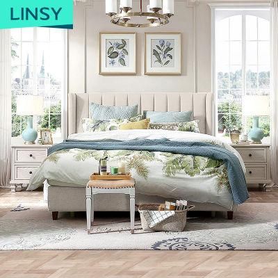 Linsy Square White China Queen Size Bedroom Furniture Hotel Bed Rax2a