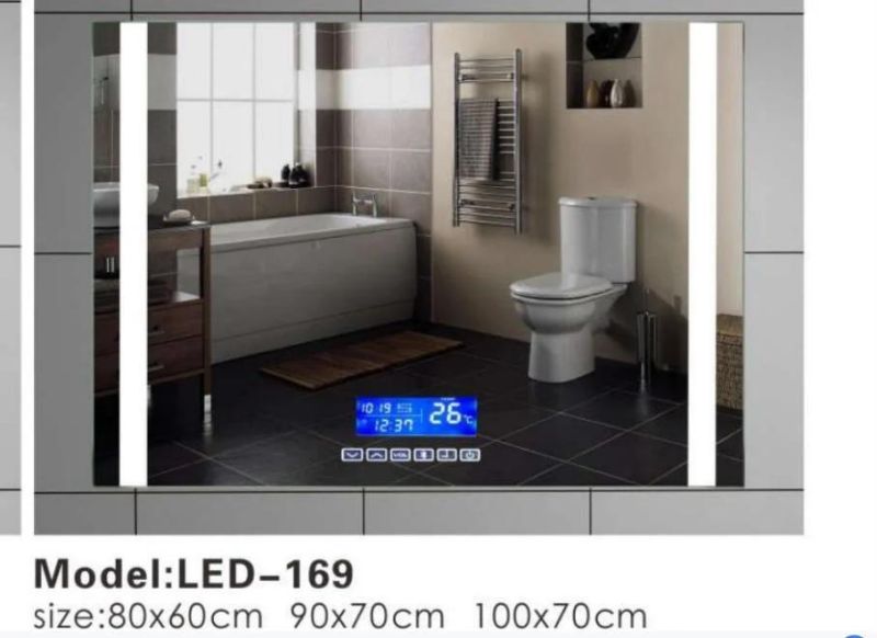 European Wall LED Fogless Touch Bathroom Smart Glass Mirror