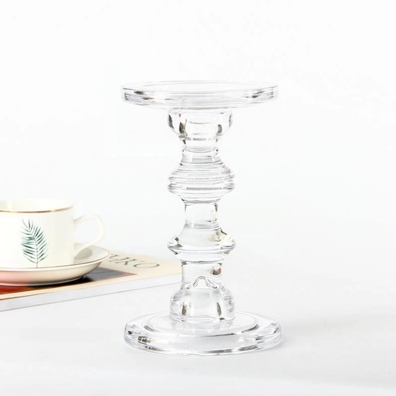 Home Decoration Wedding Decor Christmas Use Glass Candle Holder