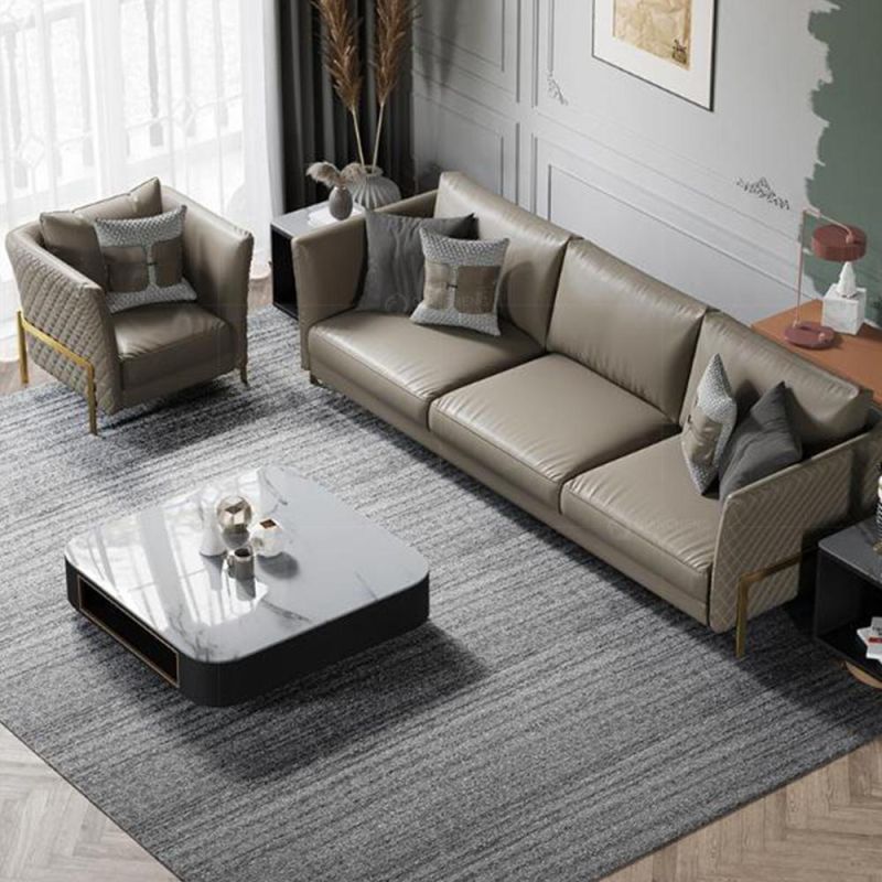 European Designer Small Square White Coffee Table