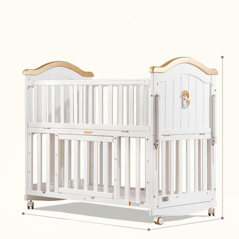 Adjustable Popular Wooden Baby Swing Cots Baby Crib for Kids