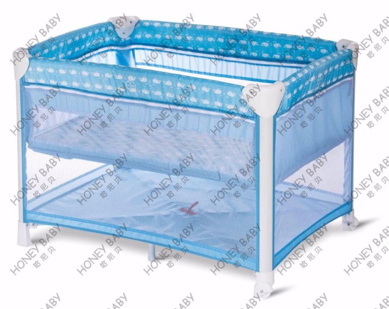 Wholesale Baby Cuna Corral Bebe Foldable Playpen Sleeping Babybed Cribs Travel Cot Bassinet with Luxury Mosquito Net