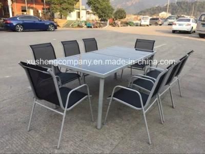 Steel 9PCS Furniture Dining Table and Chair Sets