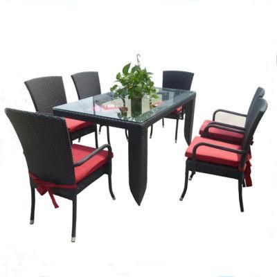 Foshan Furniture Rattan Dining Table Set