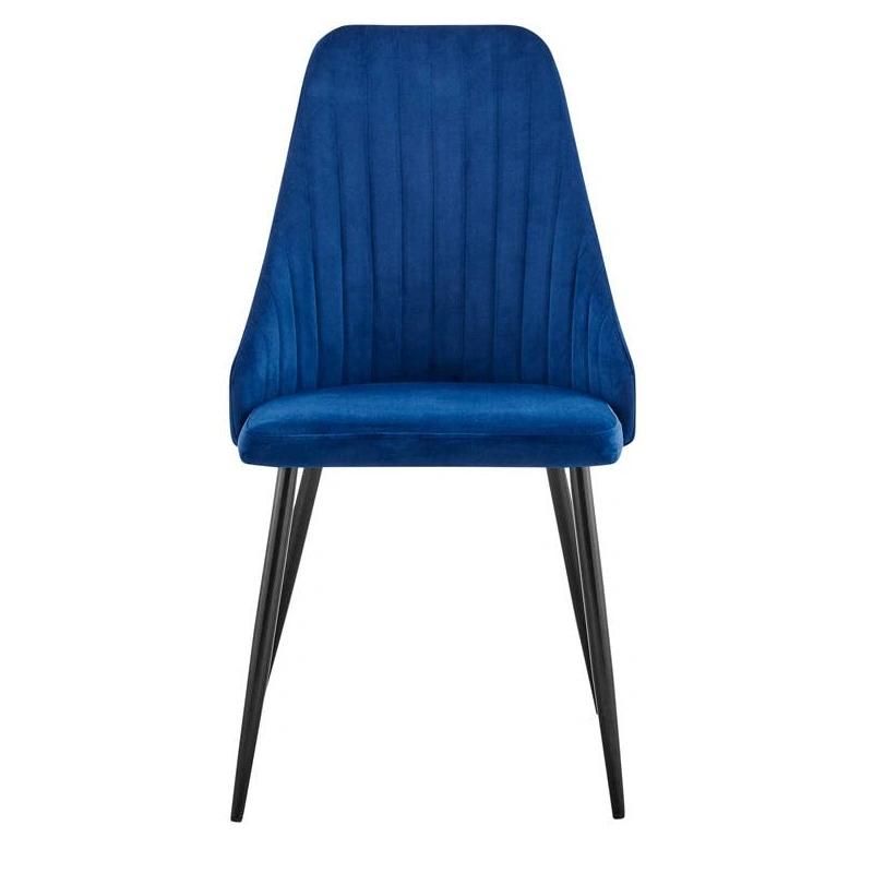 Modern European Style Hotel Dining Chair Leg Velvet Dining Chair