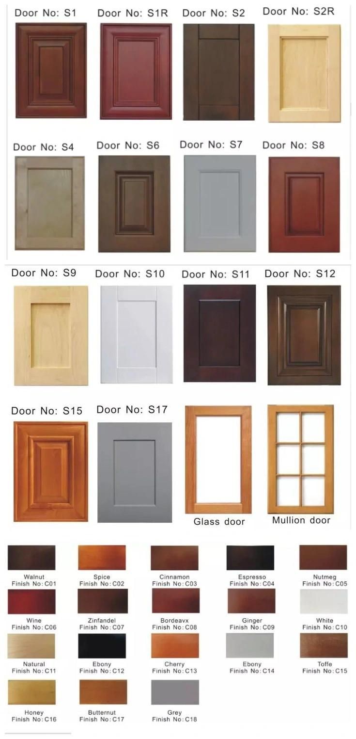 Solid Wood High Quality Simple Design Antique Kitchen Cabinet