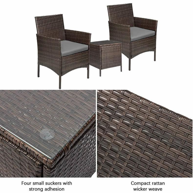 Luxury Patio Furniture Outdoor Wicker Conversation Set Garden Sets Rattan