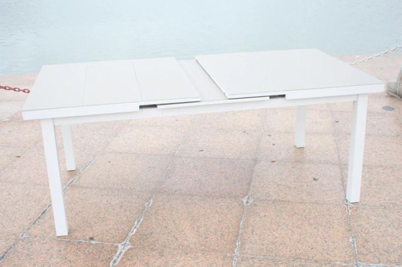 Metal European OEM Customized Foshan Leisure Chair Extensible Dining Table