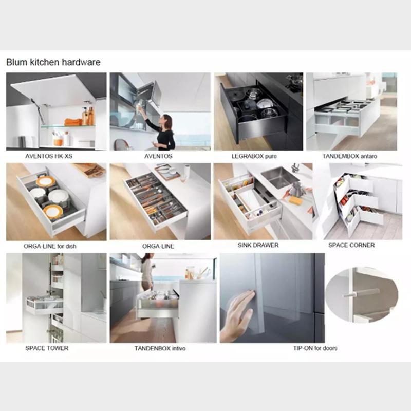 European Style Designs Furniture PVC Door Panel Kitchen Cabinet