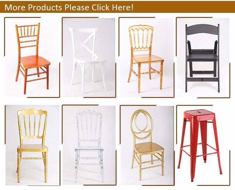 China Commercial Furniture Transparent Resin Chiavari Wedding Chair